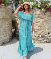 Летнее платье с воланами PRA-1366.1A630