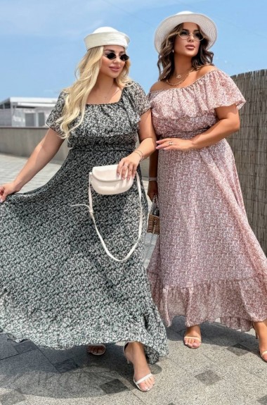 Повітряна сукня з воланами PRA-1366A630 Повітряна сукня з воланами PRA-1366A630