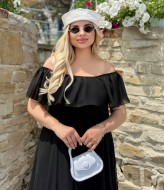 Шифоновое платье с воланами PRA-1366A630