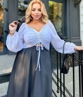 Блузка с рукавами ELR-1117A400