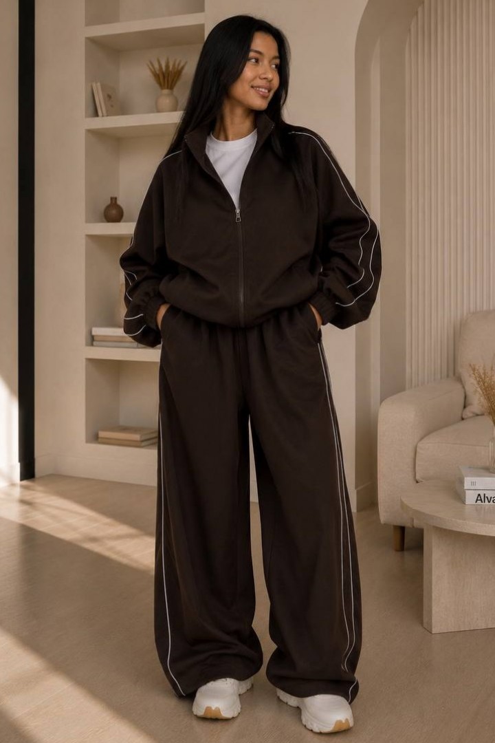 Костюм двійка oversize штани+кофта VLB-378A749