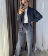 Велюровый костюм без капюшона KG-769A640