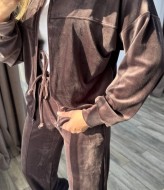 Велюровый костюм без капюшона KG-769A640