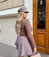 Лонгслив женский с вырезом  AB-236A8