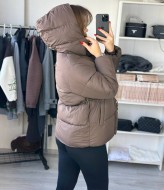 Зимняя куртка женская с капюшоном  ZL-2508A1400