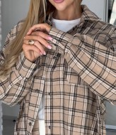 Клетчатая рубашка оверсайз  ATE-060A580