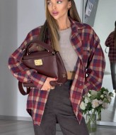 Клетчатая рубашка оверсайз  ATE-060A580