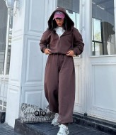 Женский спортивный костюм с широкими штанами IMMA-414A650