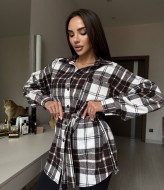 Рубашка с поясом  MIY-1074A560