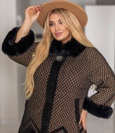 Пальто женское с мехом  MAX-932A1550