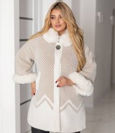 Пальто женское с мехом  MAX-932A1550