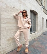 Спортивный флисовый костюм женский JAC-809A610