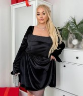 Черное бархатное платье   DAM-238A900