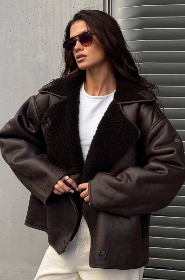 Дубленка куртка женская  ZL-0242A1100