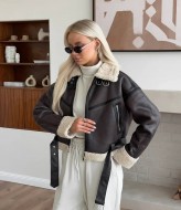 Дубленка кожаная женская  ZL-0265A1100