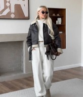 Дубленка кожаная женская  ZL-0265A1100