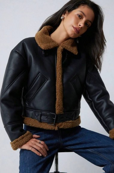 Дубленка женская кожаная  ZL-02437A1100