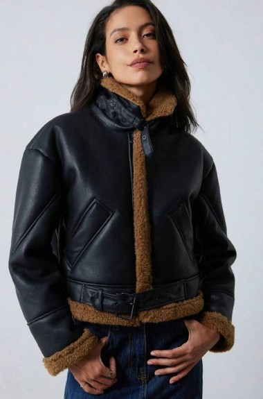 Дубленка женская кожаная  ZL-02437A1100