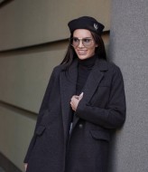 Кашемировое полупальто женское  BB-027A1100