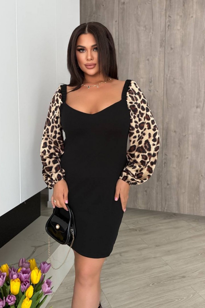 Комбинированное платье OZ-1035A420