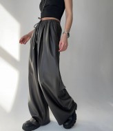 Кожаные объемные штаны DMP-A7240A350