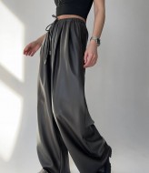 Кожаные объемные штаны DMP-A7240A350