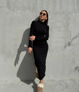 Сукня міді в рубчик IMMA-260A530