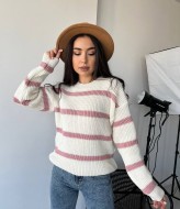 Женский свитер в полоску IND-5011A520