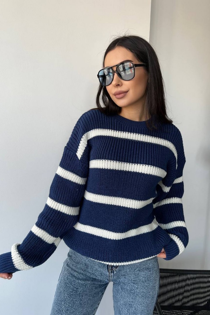 Женский свитер в полоску IND-5011A520
