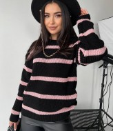 Женский свитер в полоску IND-5011A520