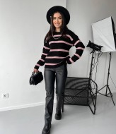 Женский свитер в полоску IND-5011A520