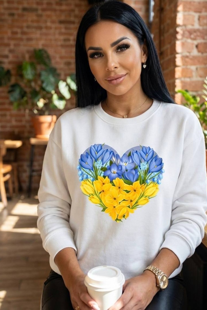 Свитшот на флисе женский  IO-746A320