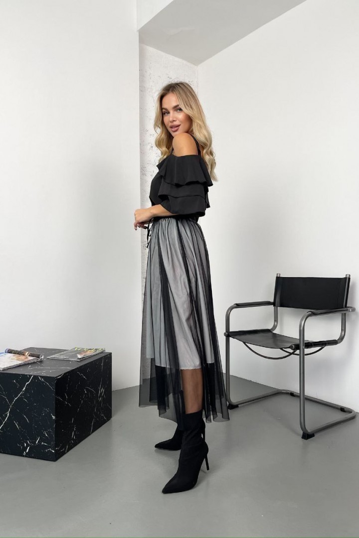 Жіночий костюм блузка та спідниця KC-3262A600