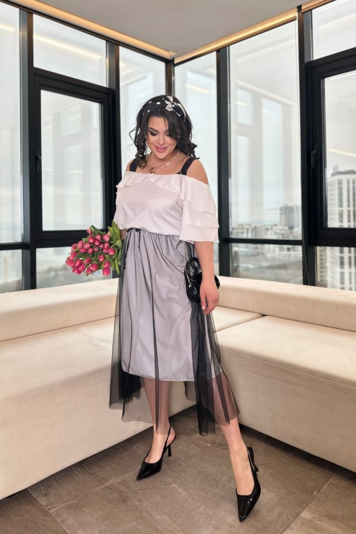 Жіночий костюм блузка та спідниця KC-3262A600