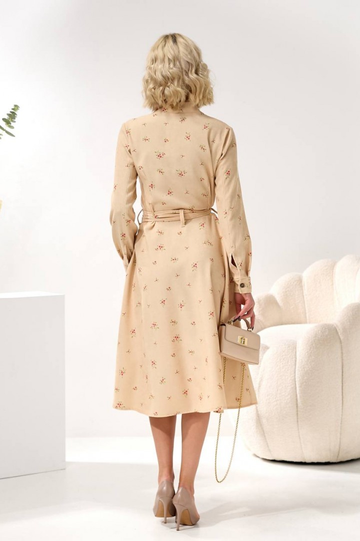 Вельветова сукня з принтом TS-472A520B560