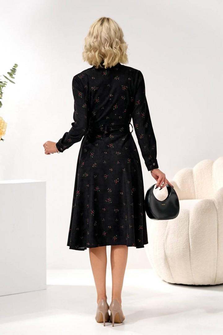 Вельветова сукня з принтом TS-472A520B560