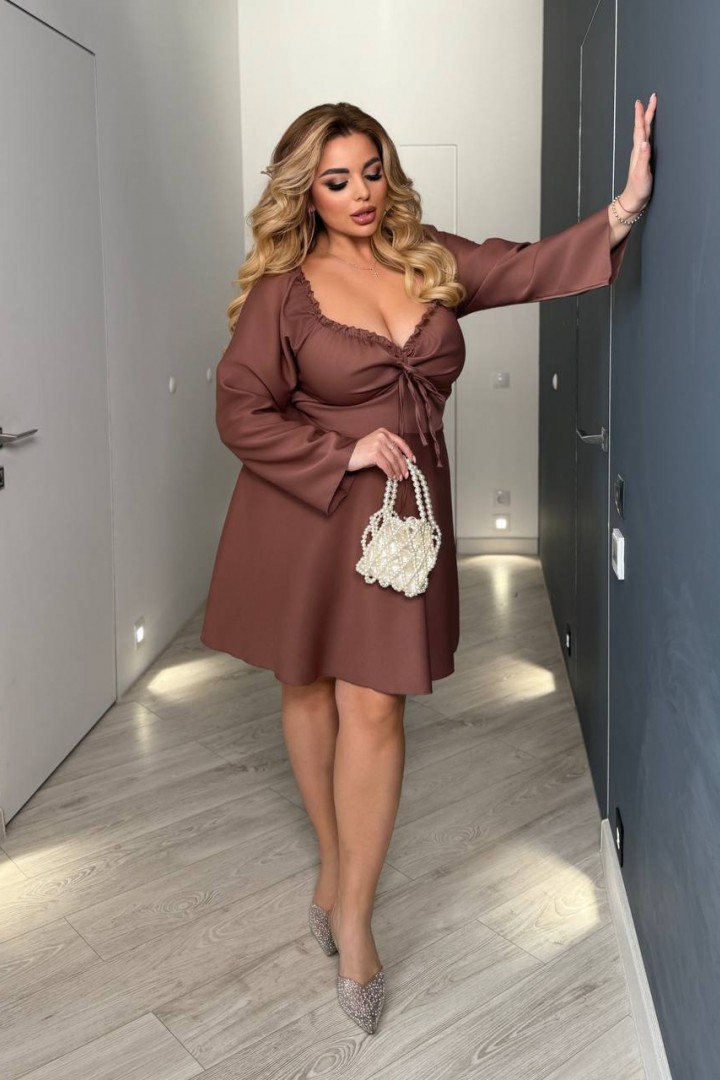 Женское платье со шнуровкой на спине YM-5535.20A15