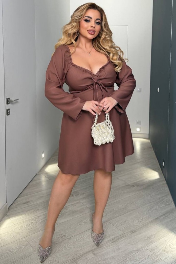 Женское платье со шнуровкой на спине YM-5535.20A15