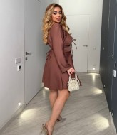 Женское платье со шнуровкой на спине YM-5535.20A15