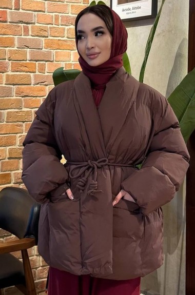Зимняя куртка с поясом IN-888A850