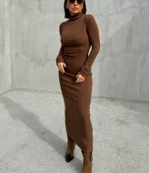 Трикотажное длинное платье IMMA-288A470