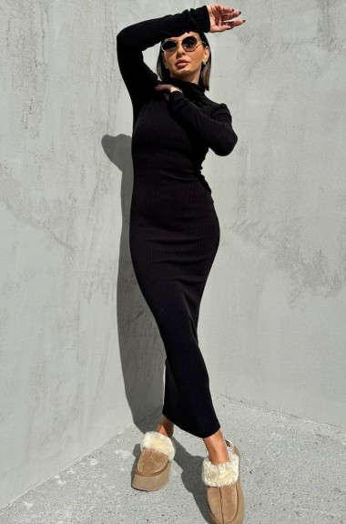 Трикотажное длинное платье IMMA-288A470