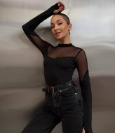 Боди с прозрачными вставками ANB-477A300