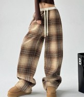 Брюки oversize в клетку DMP-A7107A300