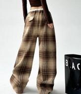 Брюки oversize в клетку DMP-A7107A300