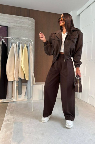 Брюки с высокой посадкой INNA-587A520