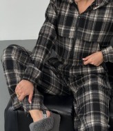 Теплый костюм двойка в клетку DMP-A7177A520