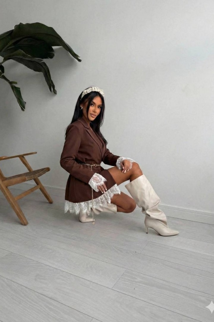 Пиджак с кружевом IO-806A700