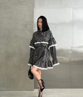 Платье с оборками SC-6024A440