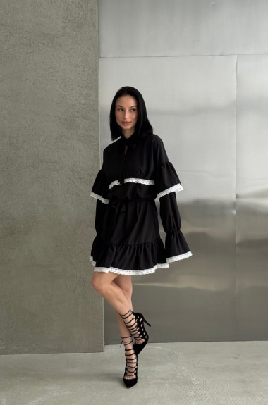 Платье под пояс SC-6023A400 Платье под пояс SC-6023A400